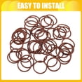 thumbnail image 6 of Unique Bargains Universal O Ring Seal Gasket Orings Seal Washer for Plumbing for Cars 15mm ID x 2mm CS Brown 50pcs, 6 of 6