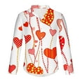 thumbnail image 4 of Valentines Day Shirts Men, Long Sleeve Print Shirts Men, Men's Valentine's Day Casual Fashion Heart Printed Button Long Sleeved Lapel Top Shirt, 4 of 5
