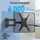thumbnail image 2 of PERLESMITH Soporte de pared para TV de movimiento completo con certificación UL para la mayoría de televisores OLED 4K curvados planos de 26 a 60 pulgadas de hasta 77 libras, soporte de pared para TV, 2 of 5