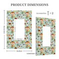 thumbnail image 3 of Daiia Mushroom House Insect Frog Pattern Decorator Wall Plate Child Safe Outlet Cover, Switch and Outlet Covers,Size 1-Gang 5.0" x3.0" , Polycarbonate Thermoplastic-Style U, 3 of 6