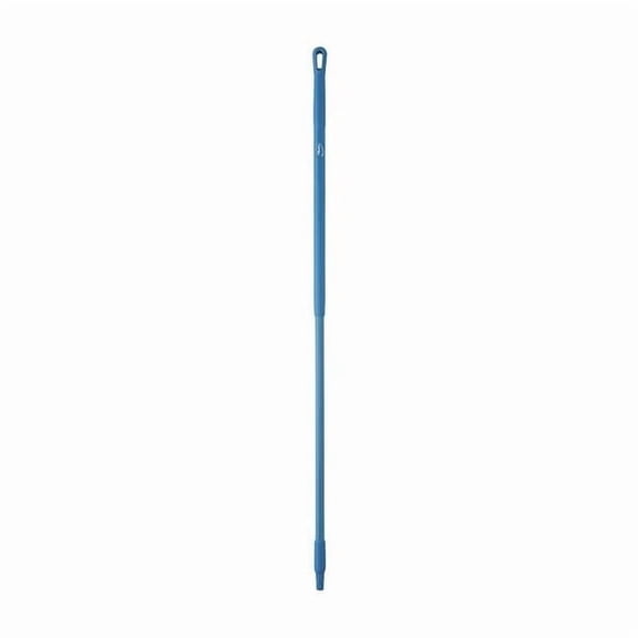 Vikan 59" Color Coded Handle, 1 1/4 in Dia, Blue, Fiberglass 29383