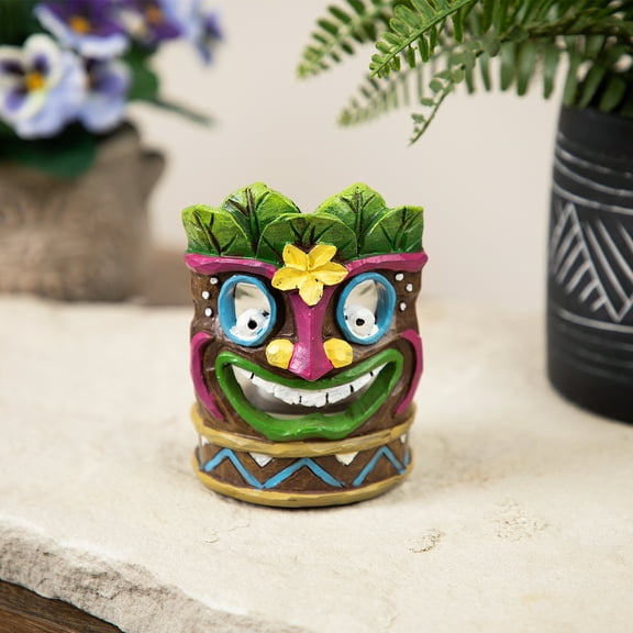 Northlight Tropical Tiki Mask Tea Light Candle Holder - 4.5"