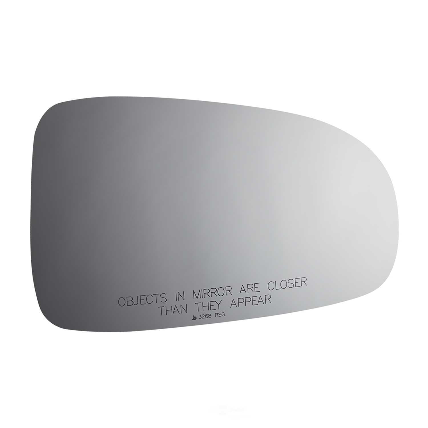 Burco Side View Mirror Replacement Glass with Motor Mount Plate - Clear Glass - 3268RSG