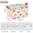 thumbnail image 7 of Yayeee Foldable Storage Basket for Shelves with Handles Waterproof Cloth Bins, Watercolor Autumn Leaves, 7 of 7