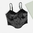thumbnail image 2 of aidice Built in Bra Tanks for Women Sleeveless Satin Camisole Slim Cute Summer Fashion Homewear Bra Tanks, 2 of 3