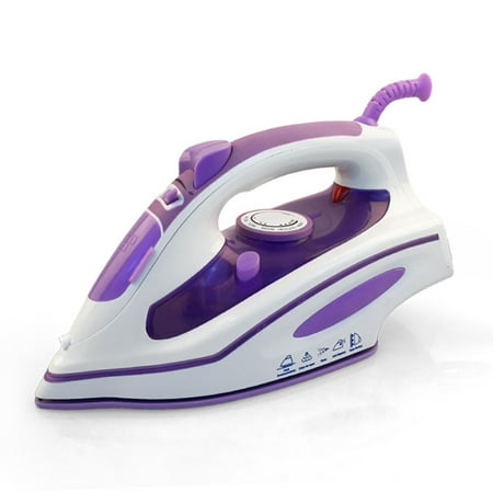 1200W Electric Steam Iron with Stainless Steel Soleplate Handheld Auto Shut Off Self-Cleaning Home (Best Way To Clean An Iron Soleplate)