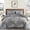 Grey, variant on 7 Pieces California King Size Gray Branch Botanical Bedding Set, Soft Microfiber Floral Pattern All Season Bed in a Bag