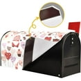 thumbnail image 5 of Valentine''s Day Mailbox Covers, Valentine''s Day Heart Balloon Gnome Mailbox Covers Oxford Cloth Post Box Cover with Magnetic Strip for Garden Yard Decor, 5 of 6
