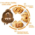 thumbnail image 2 of Inteprter Molde para tarta de mano, molde de de bolsillo de plástico, bandeja para hacer postres resistente a manualidades, pan, Halloween, Type3 NO3 Inteprter HA009205-03B, 2 of 6