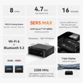thumbnail image 2 of Mini PC Beelink SER5 MAX AMD Ryzen 7 6800U 32 GB RAM 1 TB SSD, 2 of 5