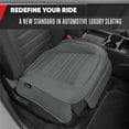 thumbnail image 3 of Fundas de asiento Motor Trend de piel sintética para coche, 2 unidades, color gris, 3 of 8