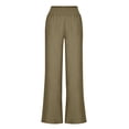 thumbnail image 4 of Womens Linen Pants High Waisted Palazzo Trousers Wide Leg Casual Cozy Lounge Pants Travel Trouser with Pockets Ladies Comfy Plus Size 2026 Trendy Outfits Lightweight Cute Fashion Dressy Clothes, 4 of 6