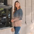 thumbnail image 5 of SUNBS Long Sleeve Shirts for Women Pleated Crewneck Fall Winter Casual Blouses, Sizes S-3XL, 5 of 7