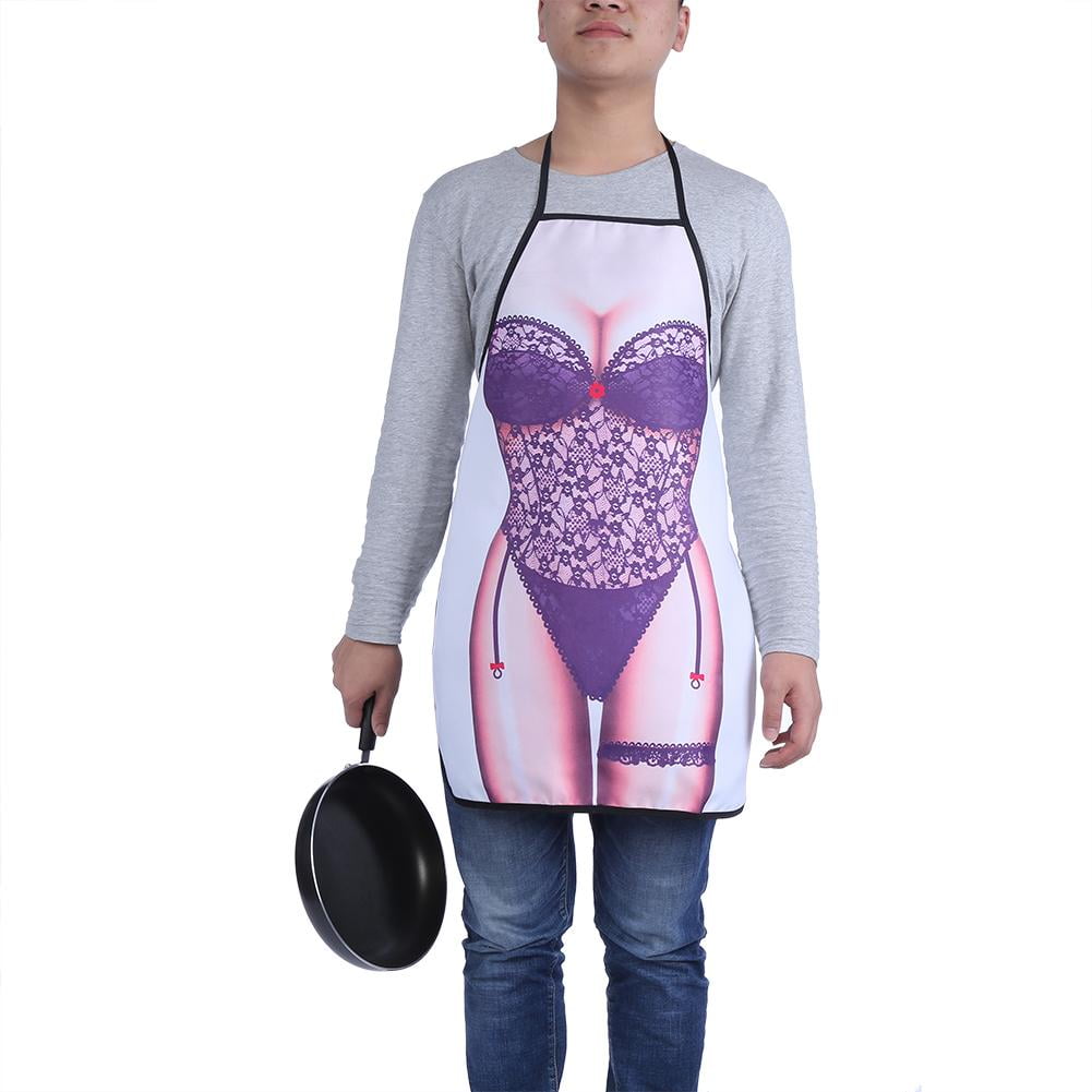 man cooking apron