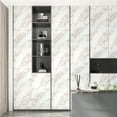thumbnail image 2 of CHIHUT 17.7"×100" Marble Countertop Contact Paper Self Adhesive Removable White Gold Matte Marble Wallpaper for Countertops Waterproof Kitchen Countertop Peel and Stick Wallpaper for Cabinet Shelf, 2 of 8
