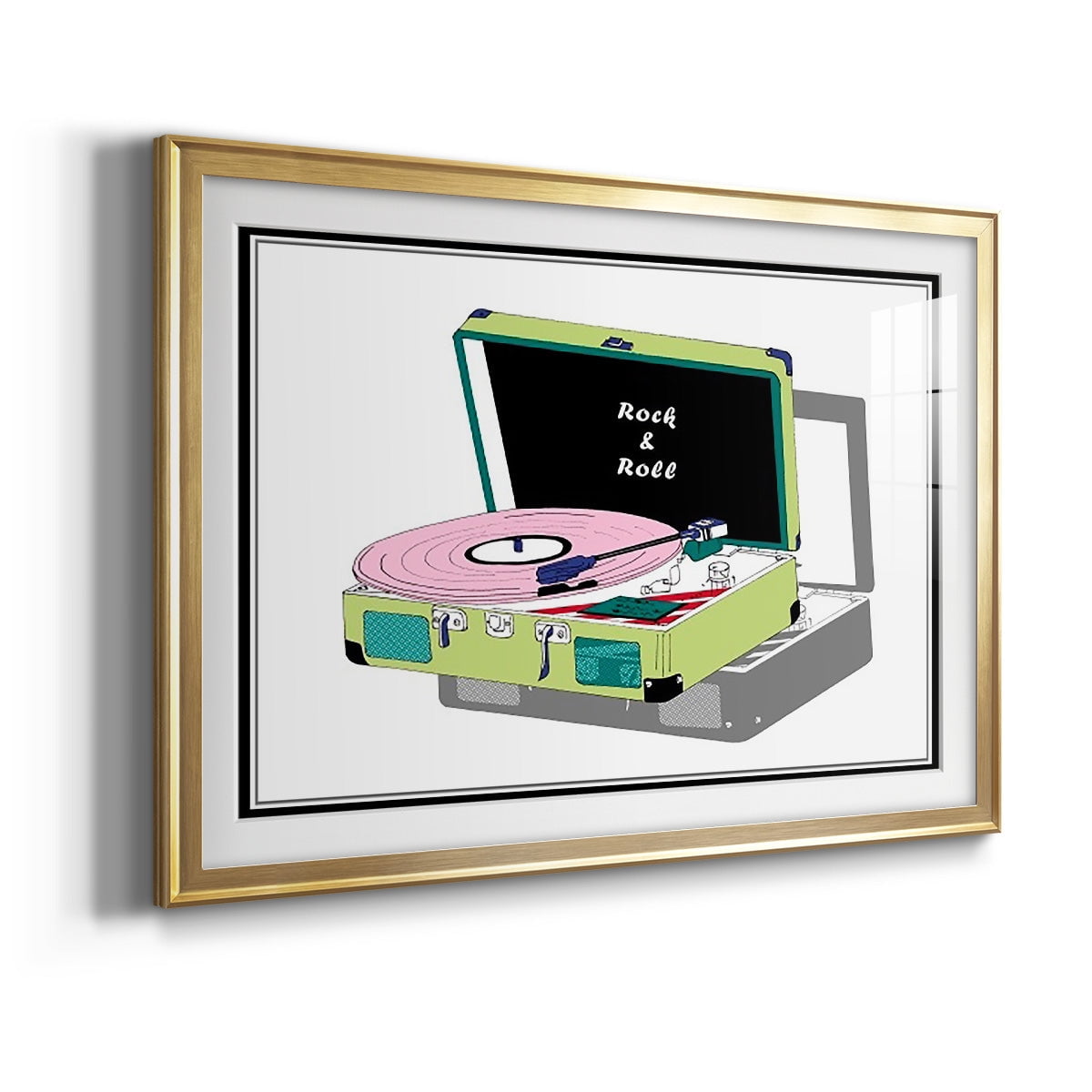 Record Shop II Premium Framed Print - Ready to Hang