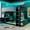 Blue + Wood + Full, variant on Full Size Wood Loft Bed with Height-adjustable Desk,Drawers,Storage Compartments,Hanging Rod and RGB Lights,Red