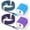 2pcs Blue+Purple, variant on USB Charging Block, 2pcs 18W Fast Charger Block with 6FT USB C Cable Type C Charger Cable Cord USB A to Usb C Cable,USB Wall Charger Plug Quick Android Charger USB Plug Adapter[Multicolor]