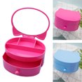 thumbnail image 2 of Girl Jewelry Box Lovely Cat 2-Layer Jewelry Case Jewelry Container with Mirror, 2 of 10
