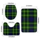 thumbnail image 3 of Juego de alfombrillas de baño de 3 piezas con diseño de tartán del clan Campbell Of Breadalbane, alfombrillas antideslizantes para baño, alfombra para inodoro, 3 of 7