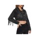 thumbnail image 3 of VISgogo Abrigo corto para mujer, manga larga/sin mangas con borlas decorativas, chaqueta corta con botones, ropa de abrigo informal de estilo callejero VISgogo  moda, 3 of 8