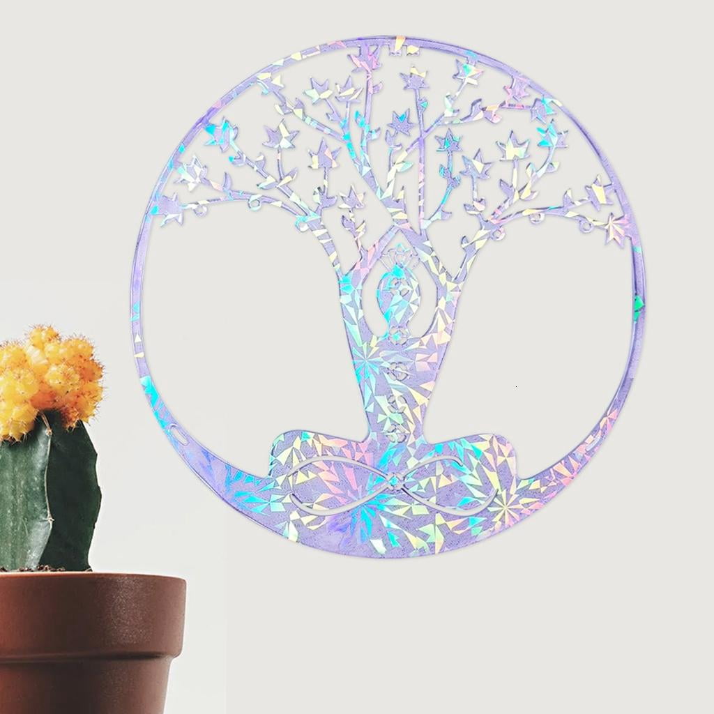 Osdhezcn Life Tree Wall Hanging Silicone Mold DIY Wall Pendant Decorative Epoxy Resin Mold Holographic Coaster Desktop Ornaments
