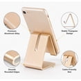 thumbnail image 3 of Cell Phone Desk Stand Holder, 1-Pack Aluminum Desktop Stand for Compatible Smartphones and Tablets, TIKA, 3 of 7