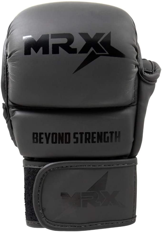 MRX MMA Protective Grappling Glove Muay Thai Training Kickboxing Boxing Glove Black L/XL