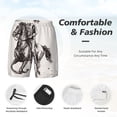 thumbnail image 3 of Fotbe Cowboy Ride A Horse Traje de Baño para Hombre – Shorts de Natación de Secado Rápido con Forro y Bolsillos-3X-Large, 3 of 6