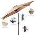 thumbnail image 6 of Costway 9FT Patio Umbrella Patio Market Steel Tilt W/ Crank Outdoor Yard Garden,Beige, 6 of 10