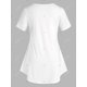 thumbnail image 2 of Camiseta de impresión de corazón Rosegal  Camisetas tallas grandes, 2 of 5