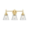 thumbnail image 5 of Innovations Lighting 447-3W-11-24 Cone Vanity Cone 3 Light 24" Wide Vanity Light - Gold, 5 of 5