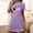 Purple, variant on Blmnix Womens Nightgown Nightshirts Chemise Nightgowns Cotton Nightgowns Chemise Crew Neck Purple Short Sleeve Cute Nightgowns for Women,XXL