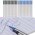 thumbnail image 2 of XISAOK 10Pieces Ballpoint Pen Refills Replaceable Smooth Writing Quick Dry Blue Refills, 2 of 14