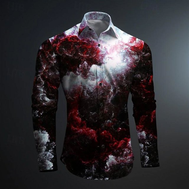 Camisa abotonada para hombre, traje con solapa para hombre, tops para hombre, estampado de leopardo en HD, negro con nuevo patrón HD, suave y cómodo