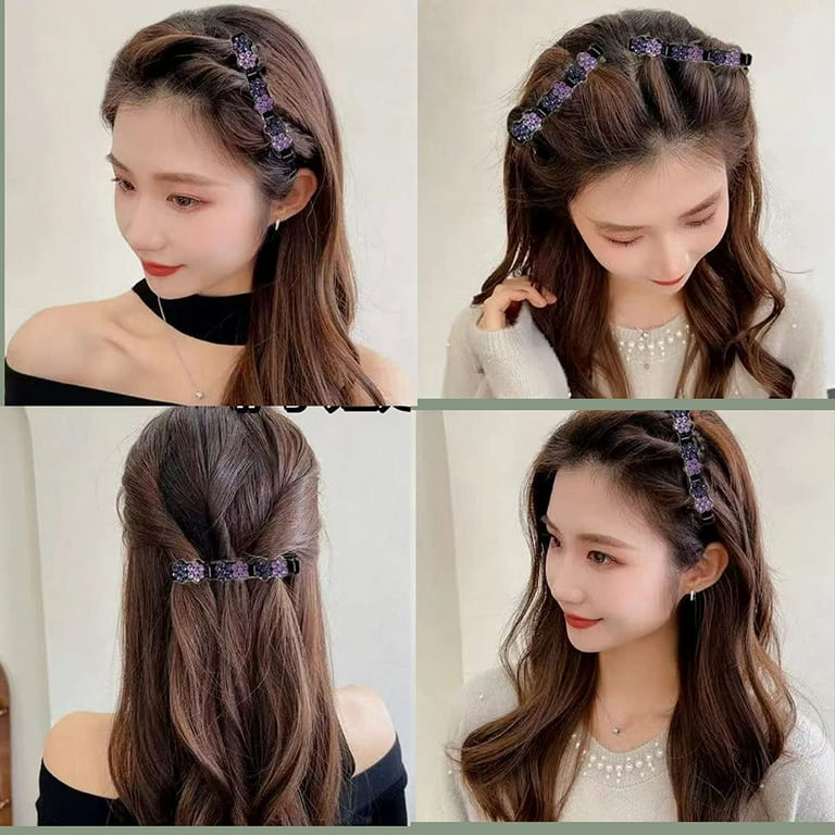 Fashion Double Layer Band Twist Plait Headband Hairpin Hair Claw Clips  Black Magic Double Bangs Hairstyle Hairpin Hair Twister Headband Hair Tools  Hair Accessories for Women Girls