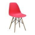 thumbnail image 2 of ViscoLogic PRAGUE Eames Style Eiffel Side Dining Chairs, Red (Set of 2), 2 of 3