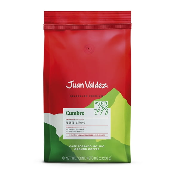 Juan Valdez Premium Bold Colombian Ground Coffee, Medium Roast, 8.8 oz