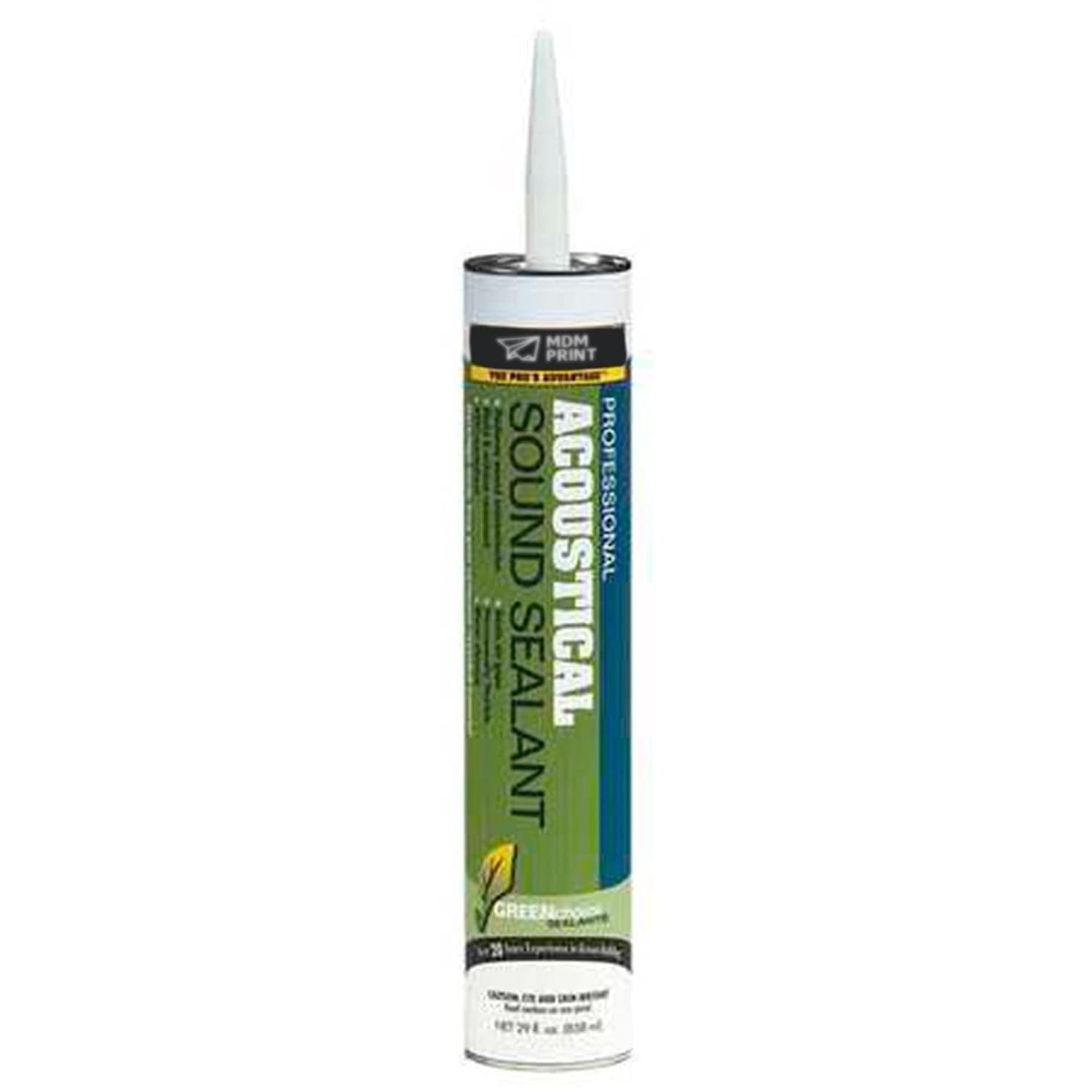 Acoustical Smoke & Sound Caulk, 28 oz, Cartridge, White, Base