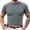 Gray, variant on Men Short Sleeved Slim Funnel Neck Knit Pullover Tops