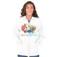 thumbnail image 4 of Country Strong Sassy Watercolor Horse Womens Plus Size Graphic Zipper Hoodie Brisco Brands 2X, 4 of 5