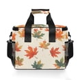 thumbnail image 7 of FORMRS Insulated Cooler Bag 24 Cans Capacity Soft Leakproof Lunch Box with Side Pockets, Orange Autumn Leaves, 7 of 7