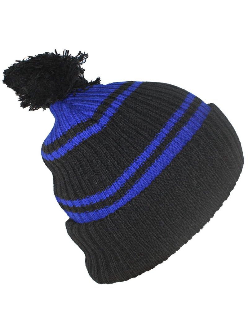 Best Winter Hats Quality Striped Beanie With Solid Cuff  display picture 2