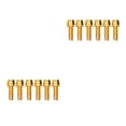 thumbnail image 1 of Greeniant Paquete de 6 tornillos para vástago de bicicleta, perno elevador de manillar de acero inoxidable para bicicleta, accesorios de mantenimiento, Oro M6 2piezas Greeniant CBP471067, 1 of 5