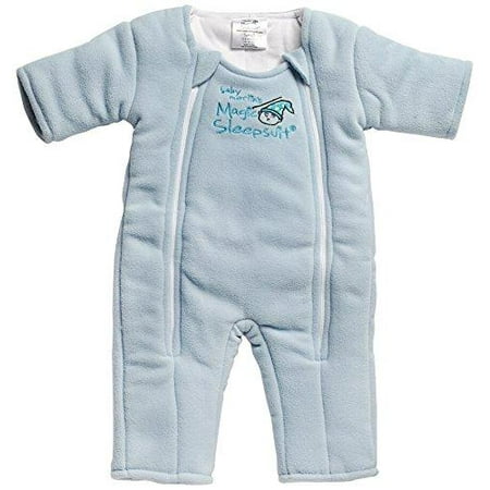 Baby Merlin's Magic Sleepsuit - Swaddle Transition Product - Microfleece - Blue - 3-6 Months 3-6 months (12-18 (Best Swaddle Transition Products)