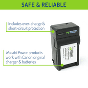 Wasabi Power NB-6L Battery and Charger Kit for Canon Digital Cameras, Multipack