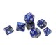 thumbnail image 2 of Dados poliédricos numéricos Bling Bling juego de 4 Dados poliédricos blancos grandes, 2 of 12