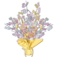 thumbnail image 2 of Party Central Club Pack of 12 Pink and Yellow Foil Spray Baby Shower Gleam 'N Burst Centerpiece 15", 2 of 2