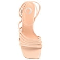 thumbnail image 5 of Journee Womens Louella Open Toe High Stiletto Dress Sandals, 5 of 10