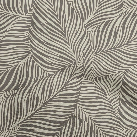 oneOone Viscose Chiffon Dark Olive Green Fabric Leaves Dress Material Fabric Print Fabric By The Yard 42 Inch Wide
